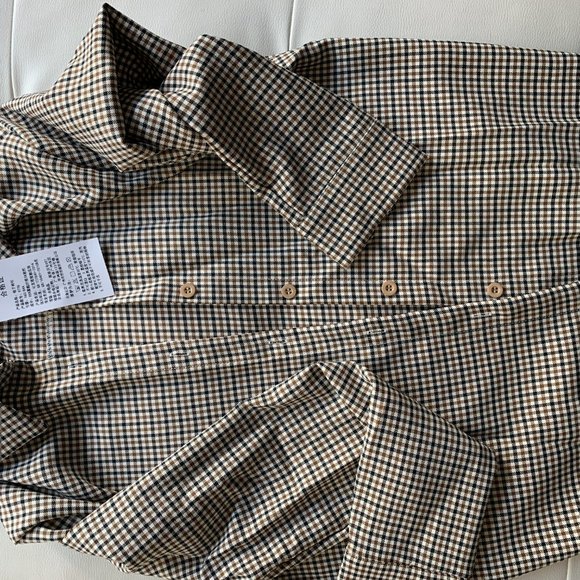 NWT RETRO VINTAGE VIBE PLAID SHIRT - Picture 2 of 2